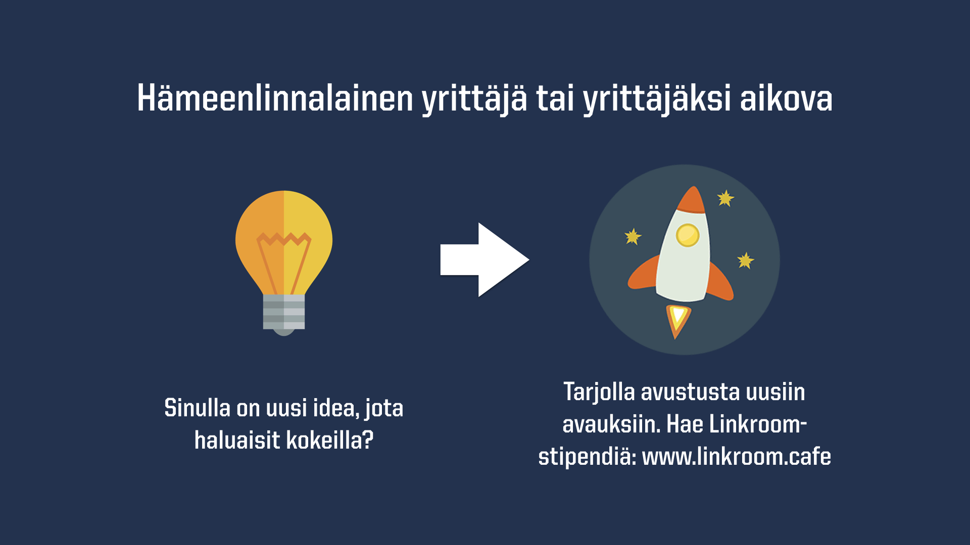 Tiedote: Uusia yrityksiä Hämeenlinnaan Linkroomin avulla